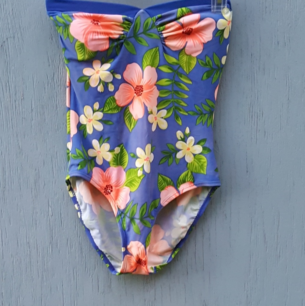 Tropical Print One Piece - Picture 3 of 5